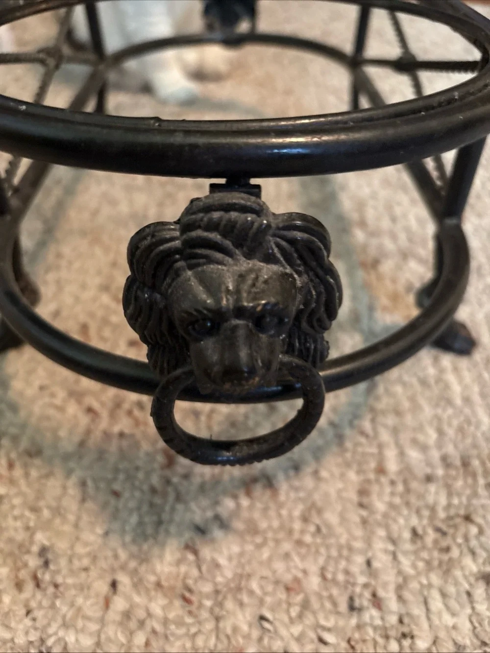 Classic Black Metal Elevated Double Dog Bowl Stand